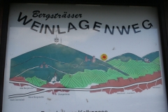 Wanderweg "Weinlagenweg" zwischen Zwingenberg und Heppenheim