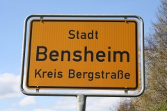 Stadtschild angekommen