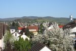 Aussicht auf Bergstraße+Odenwald (im Stammhaus).