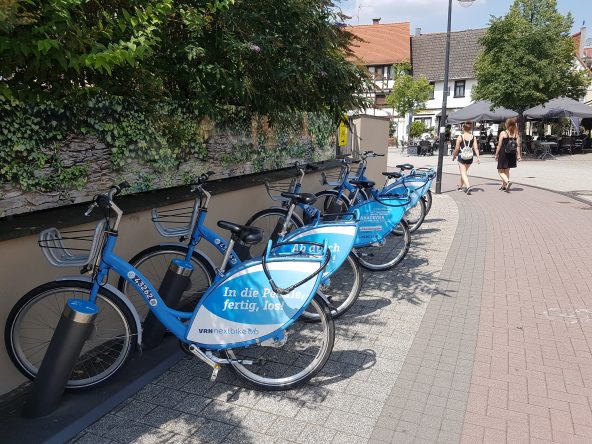 10 Leihstationen für Fahrräder finden Sie überall im gesamten Stadtgebiet