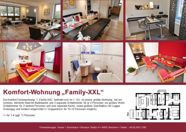 Komfort-Wohnung „Family-XXL“