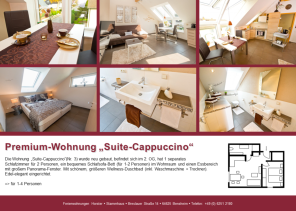 Premium-Wohnung „Suite-Cappuccino“