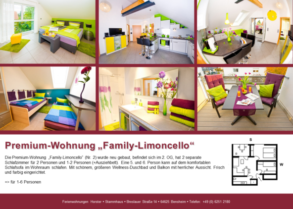 Premium-Wohnung „Family-Limoncello“