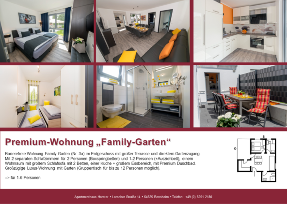 Premium-Wohnung „Family-Garten“