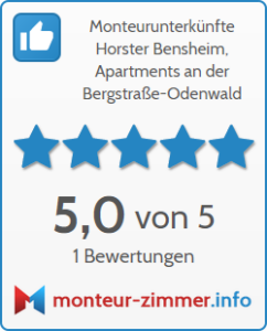 5-Sterne Bewertung für Monteurunterkünfte Horster
