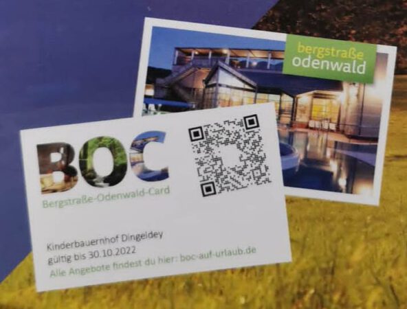 Bergstraße-Odenwald-Card „BOC“ für mehr Bock im Urlaub