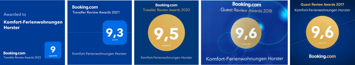 #TravellerReviewAwards2023: booking.com award 2017-2023