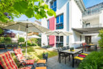Apartmenthaus Horster in Bensheim mit dem Relaxgarten für alle Gäste