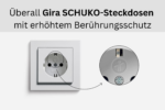 Für Ihre Kinder: überall GIRA-Steckdosen mit erhöhtem Berührungsschutz
